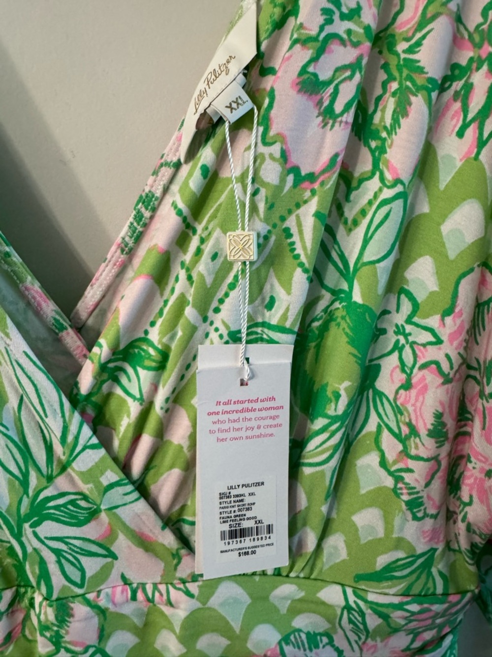 Lilly Pulitzer Parigi knit romper XXL - Picture 2 of 5
